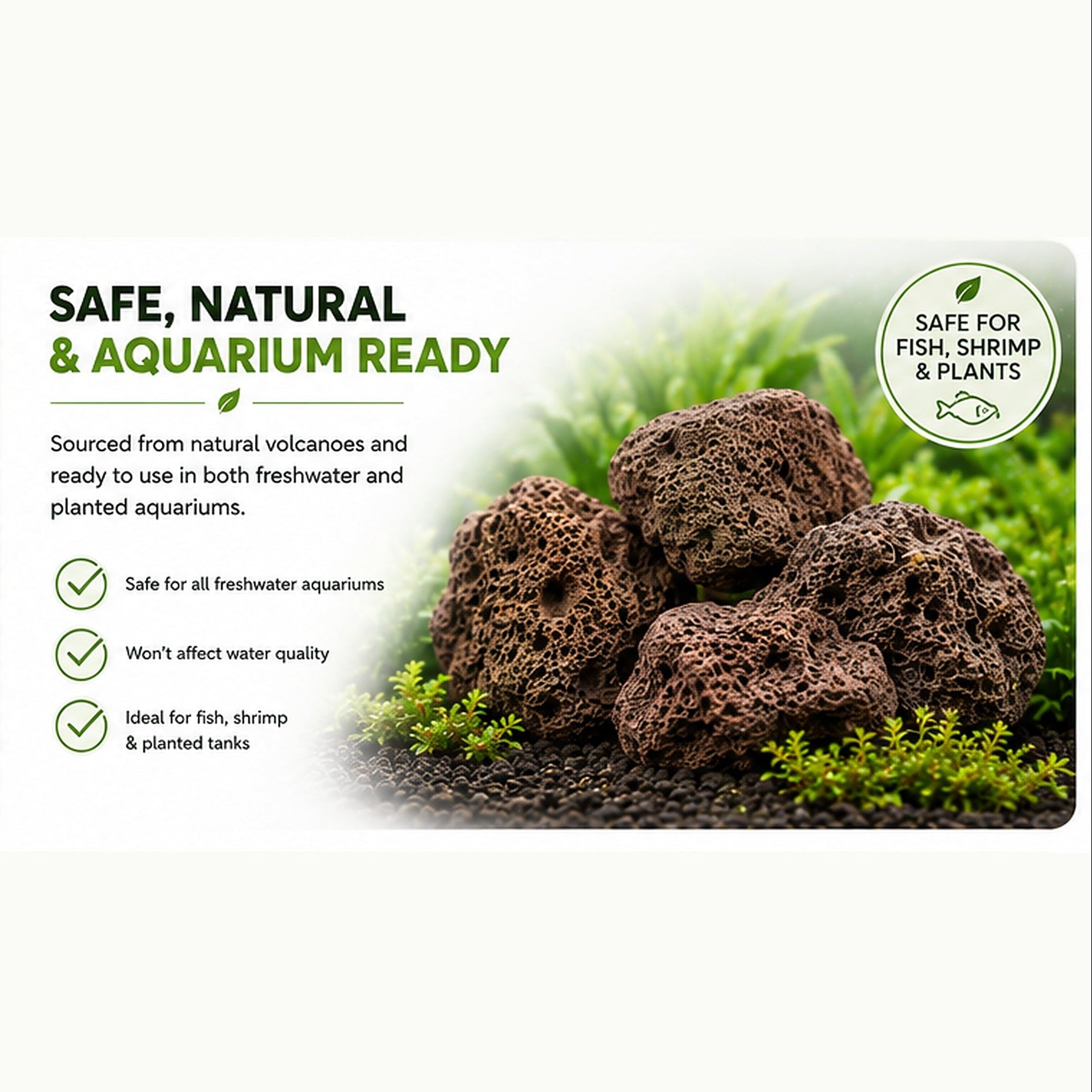 Red Lava Rock Aquarium Hardscape - 5kg