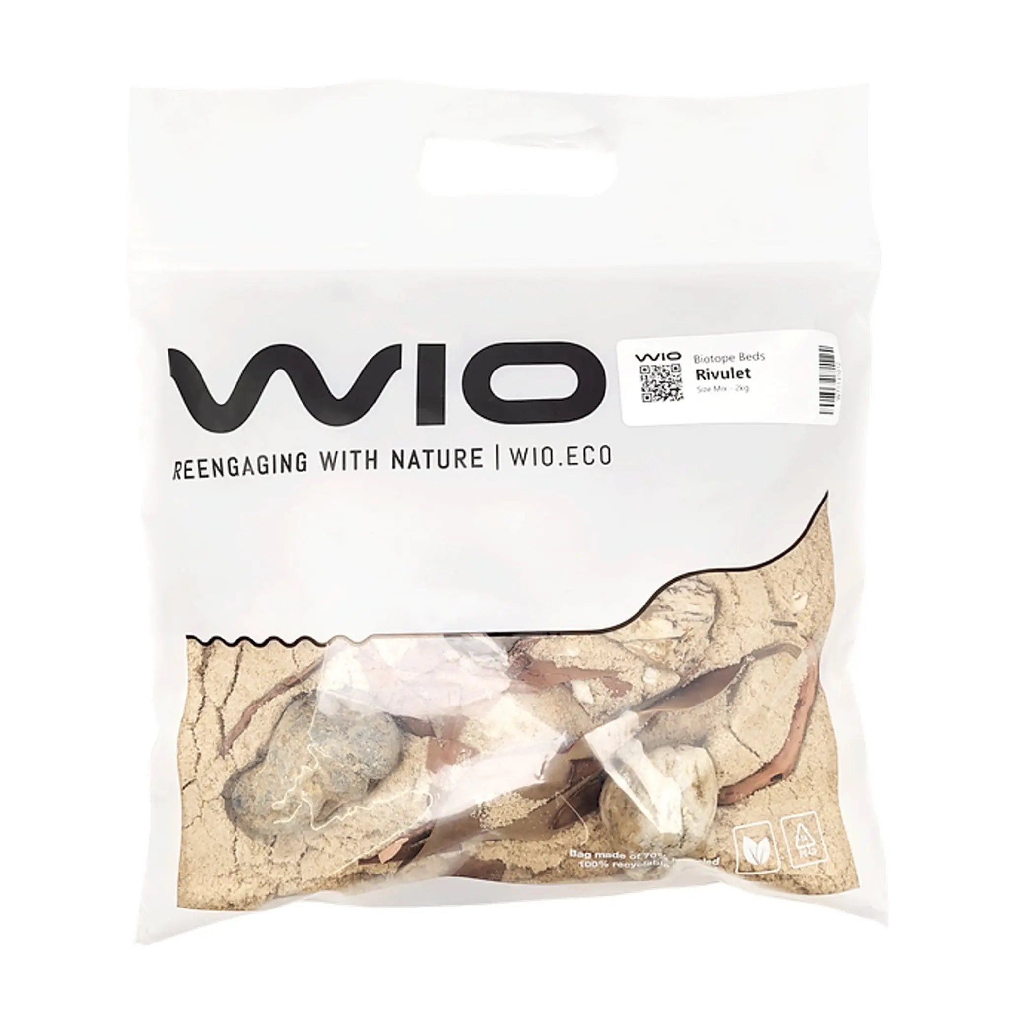 Wio Rivulet Biotope Bed Mix - 2kg - Aqua Essentials