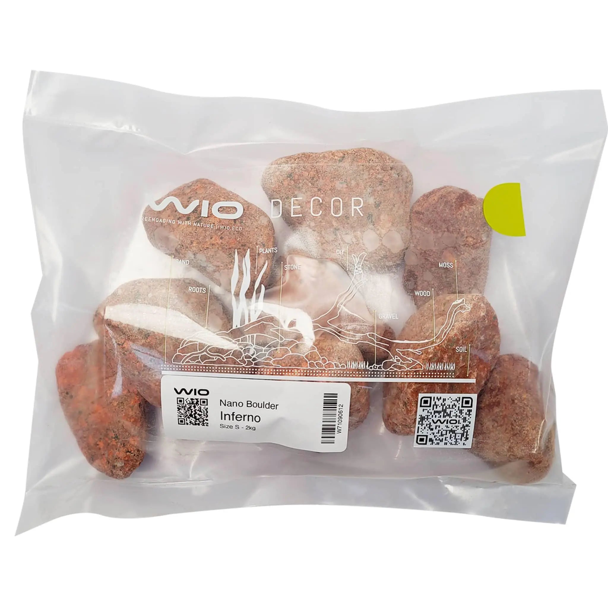 Wio Inferno Nano Boulders - 2kg - Aqua Essentials