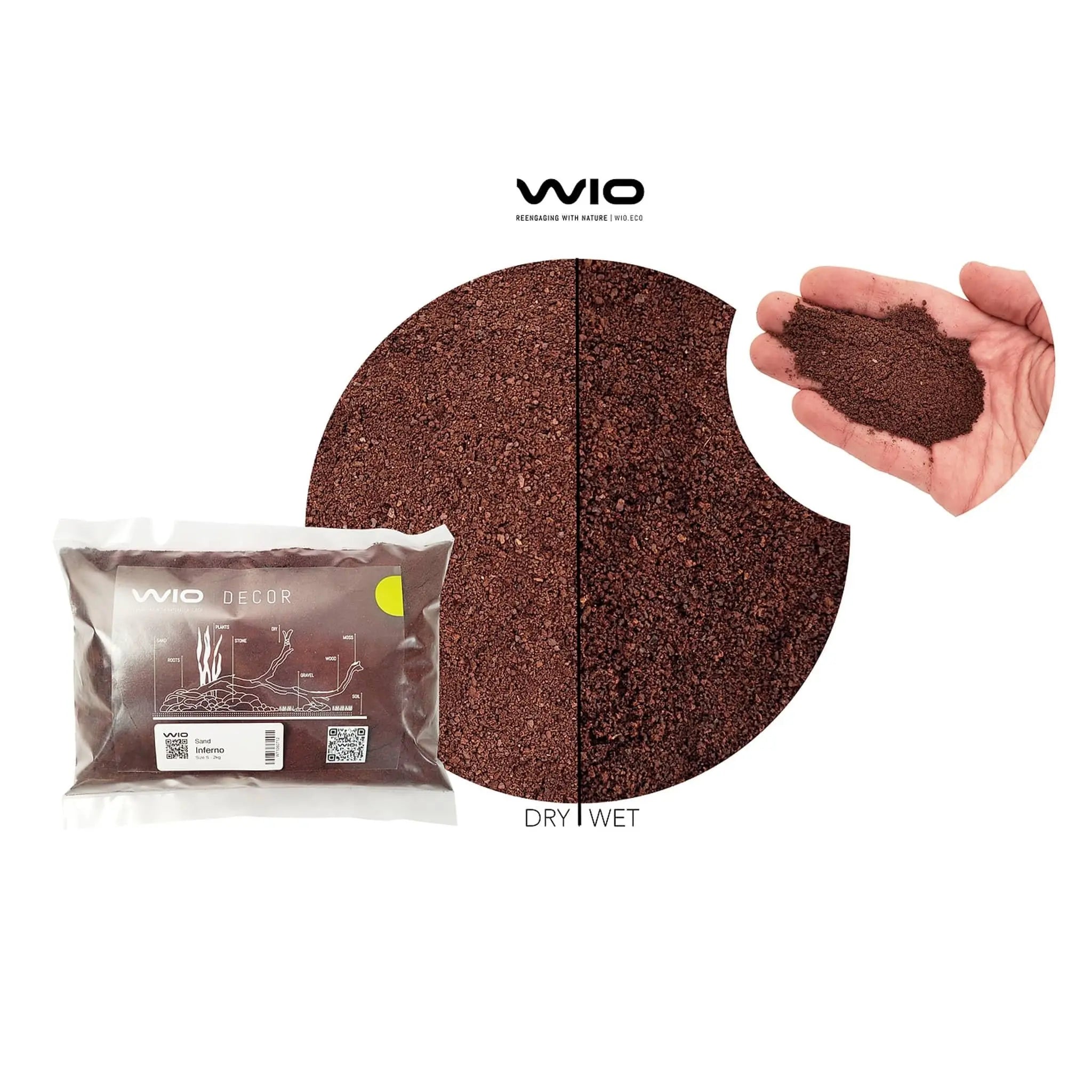 Wio Inferno Riverbed Sand - 2kg - Aqua Essentials