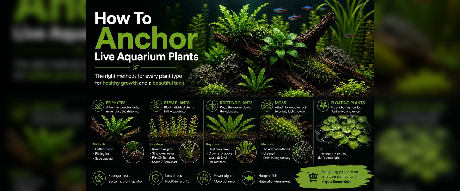 How To Anchor Live Aquarium Plants