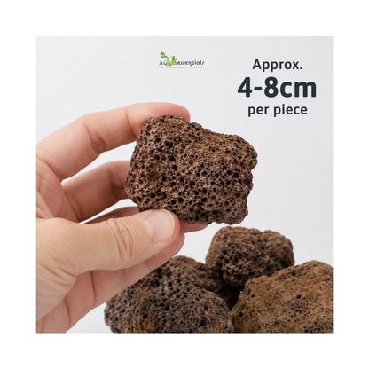 Aquarium Lava Rock Pieces 4-8cm | Natural Aquascaping Stone