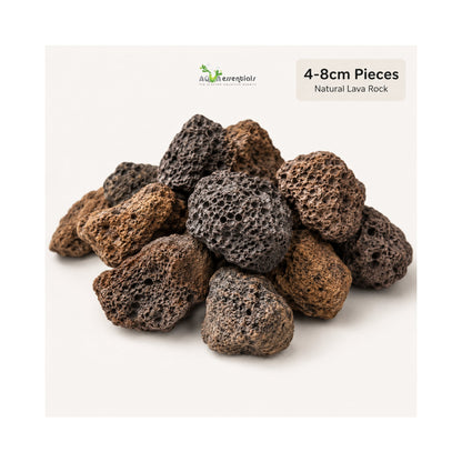 Aquarium Lava Rock Pieces 4-8cm | Natural Aquascaping Stone