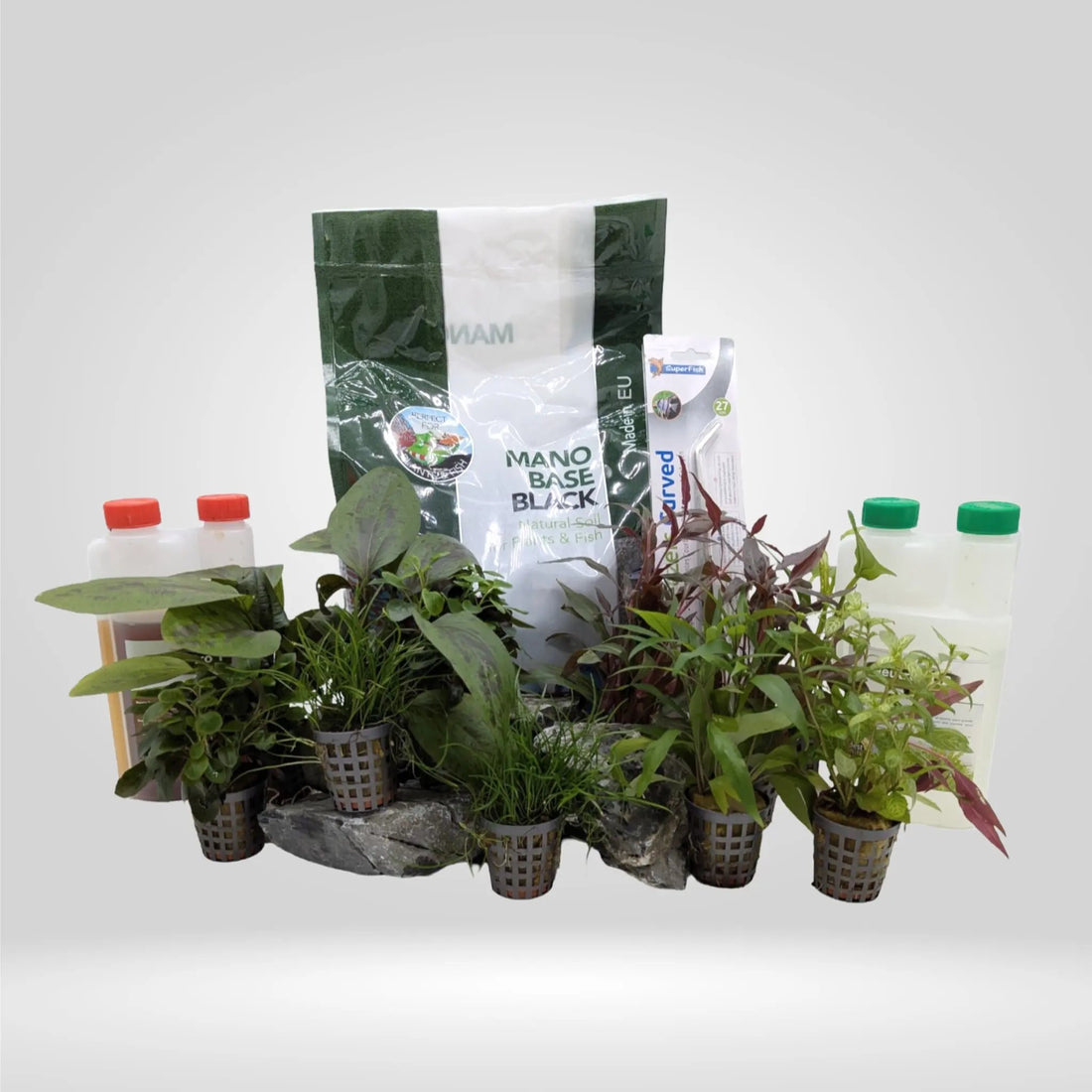 Complete Planted Aquarium Tank Bundle - 60L Aqua Essentials