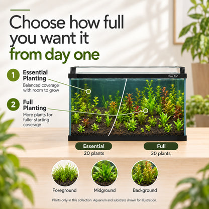 Aqua One Horizon 130 Aquarium Plant Collection