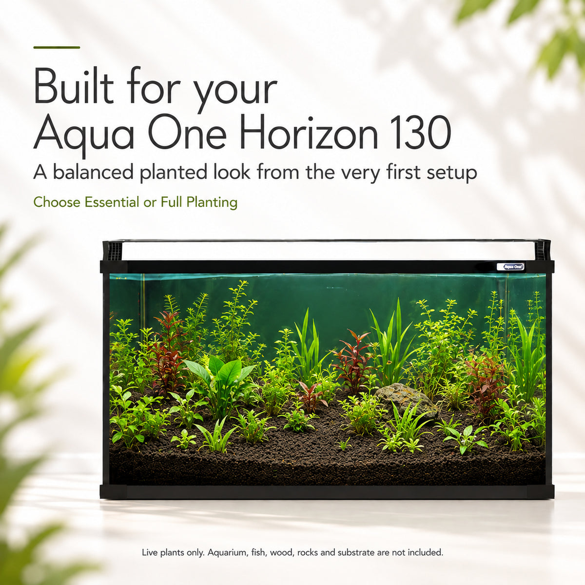 Aqua One Horizon 130 Aquarium Plant Collection