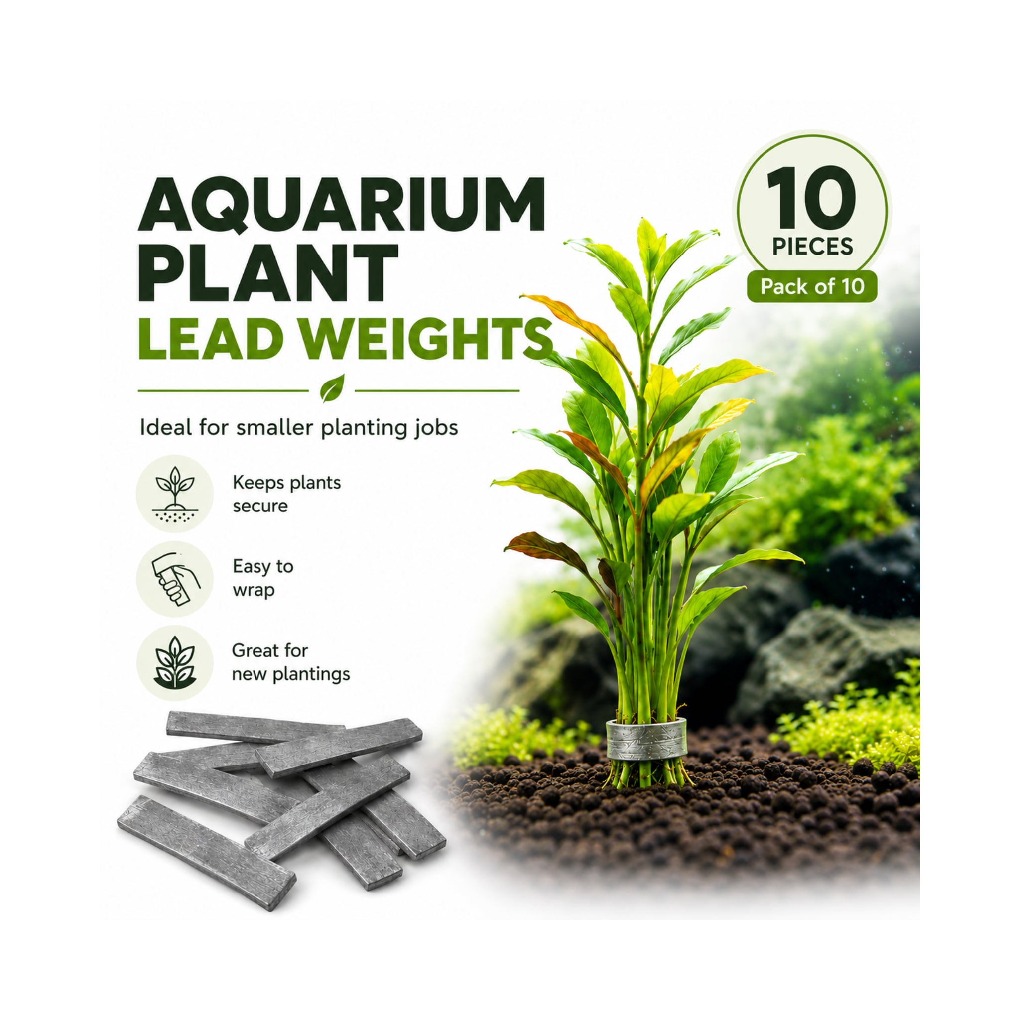 Aquarium Plant Lead Weights