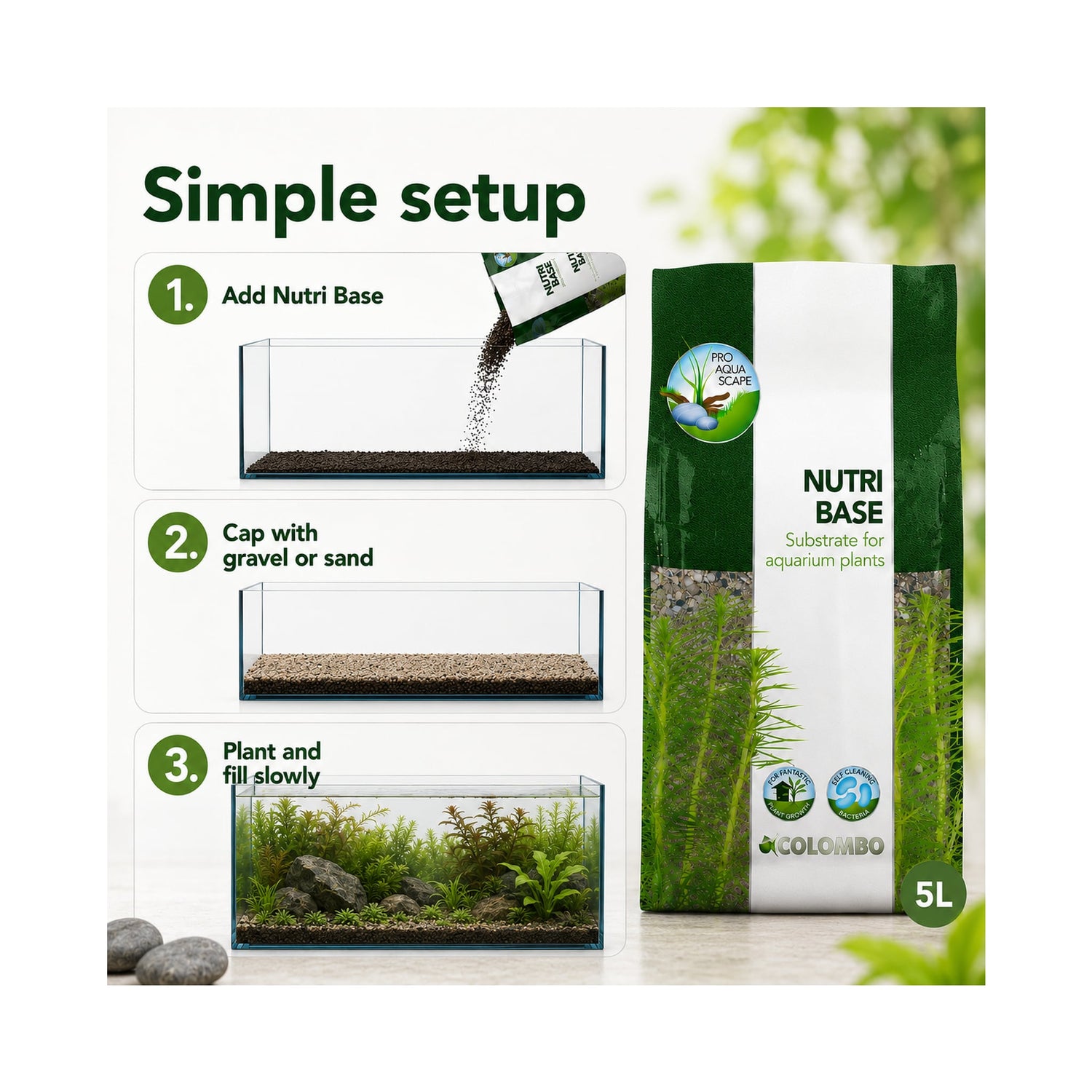 Colombo Nutri Base 5L - Aquarium Plant Substrate