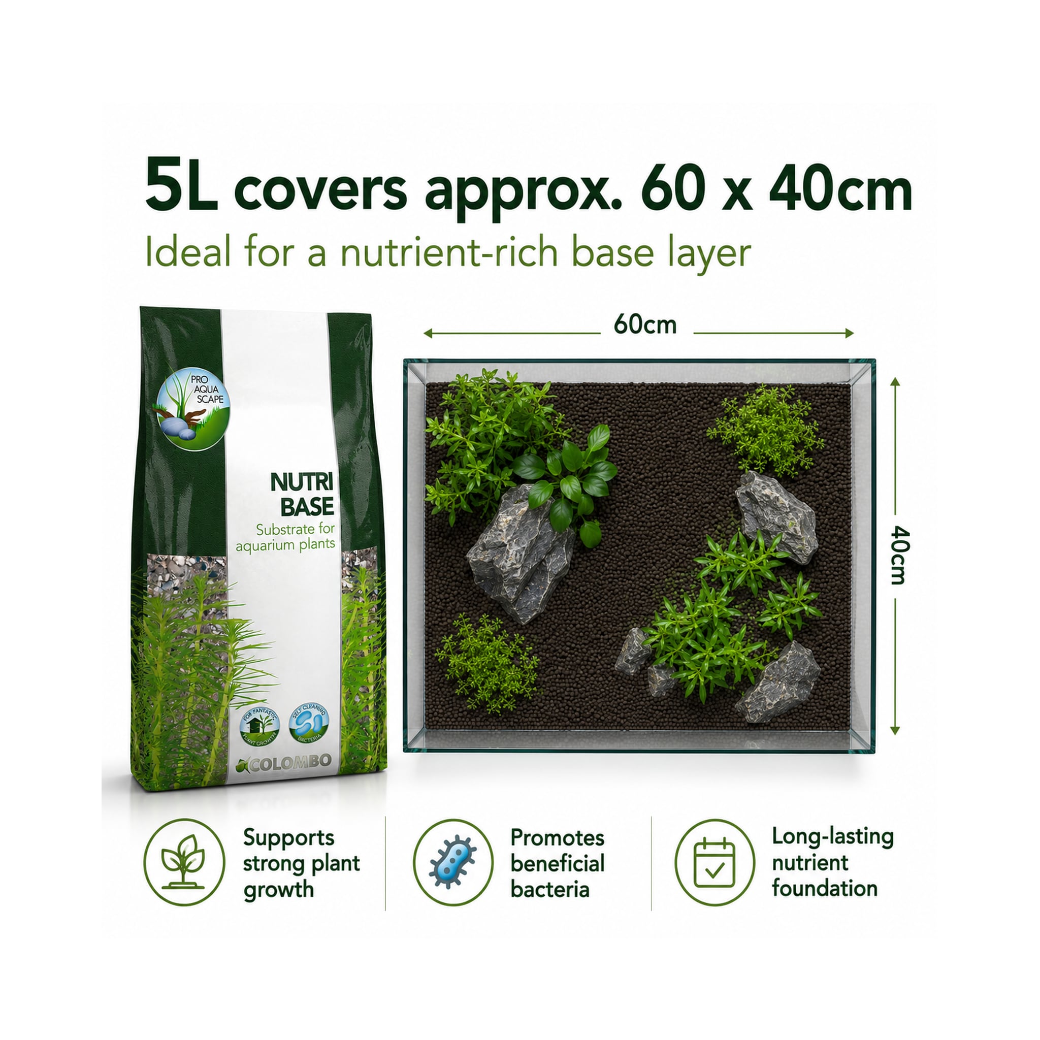 Colombo Nutri Base 5L - Aquarium Plant Substrate