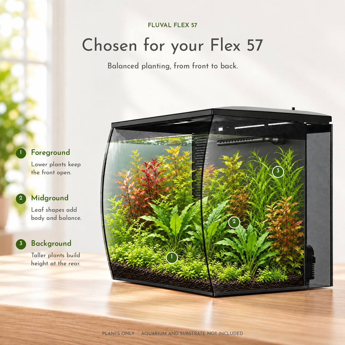 Fluval Flex 57 Aquarium Plant Collection