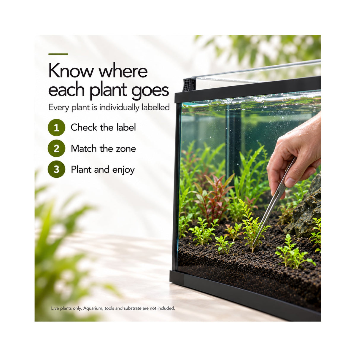 Aqua One Horizon 130 Aquarium Plant Collection