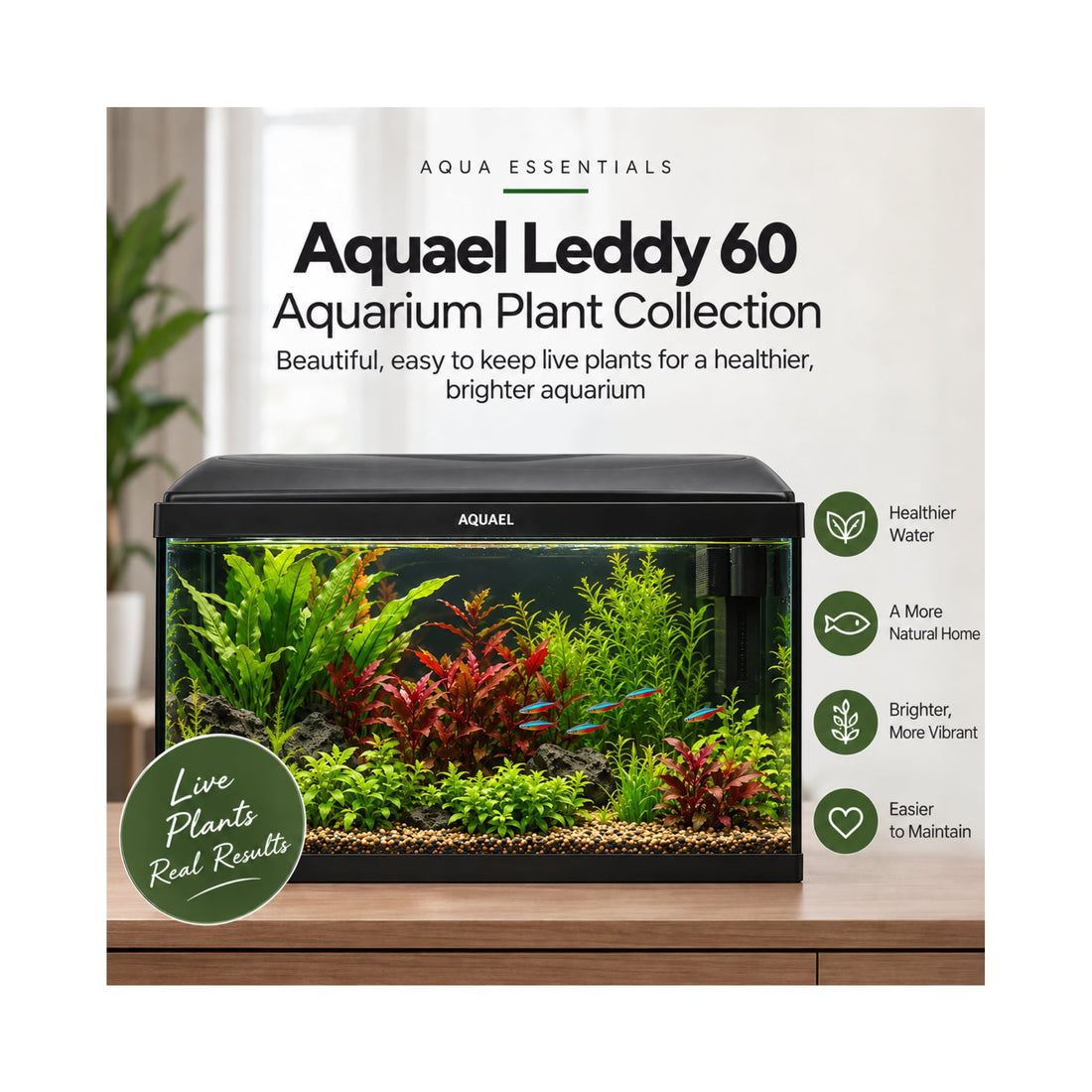 Aquael Leddy 60 Aquarium Plant Collection