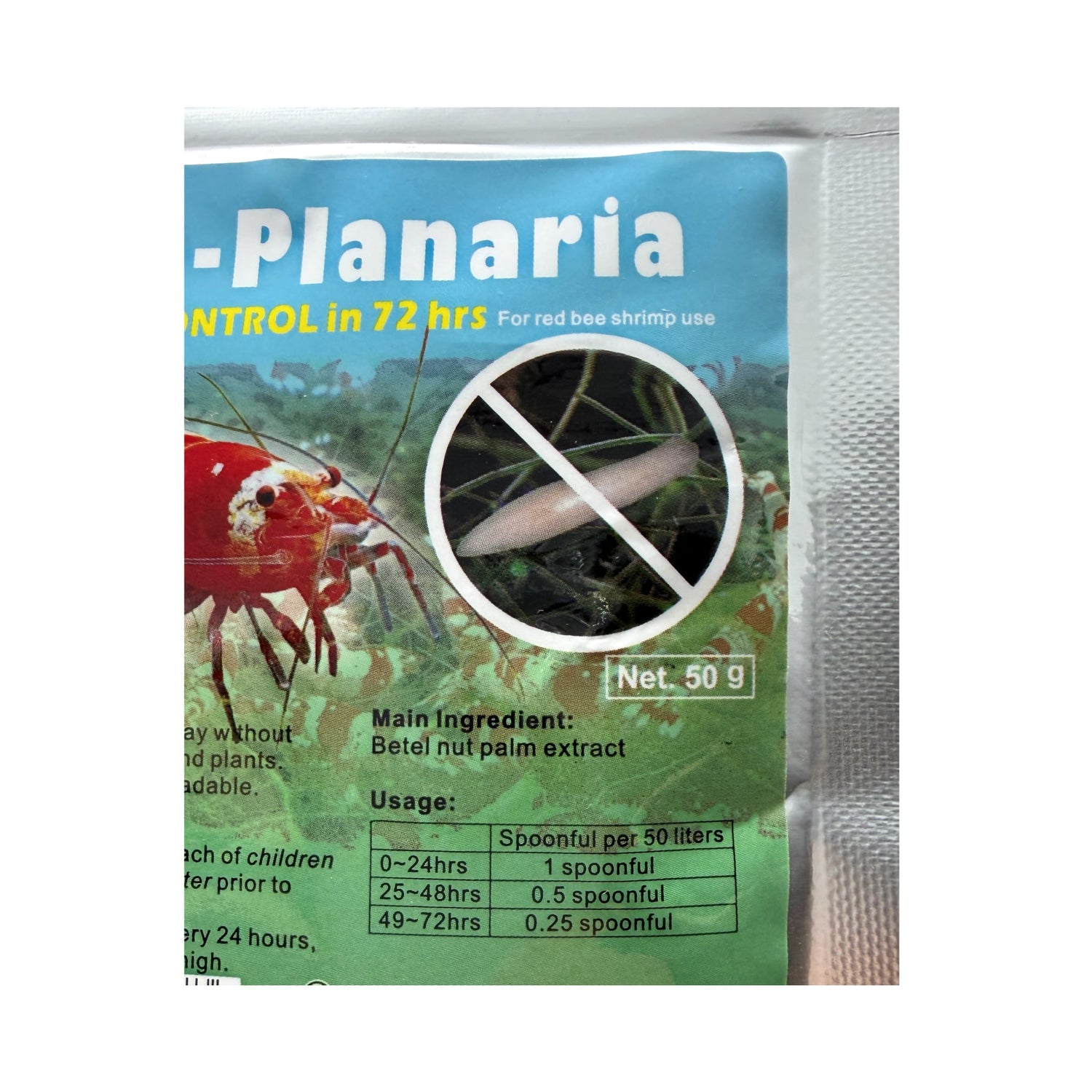 Genchem No Planaria 50g – Planaria Worm Treatment for Shrimp Aquariums