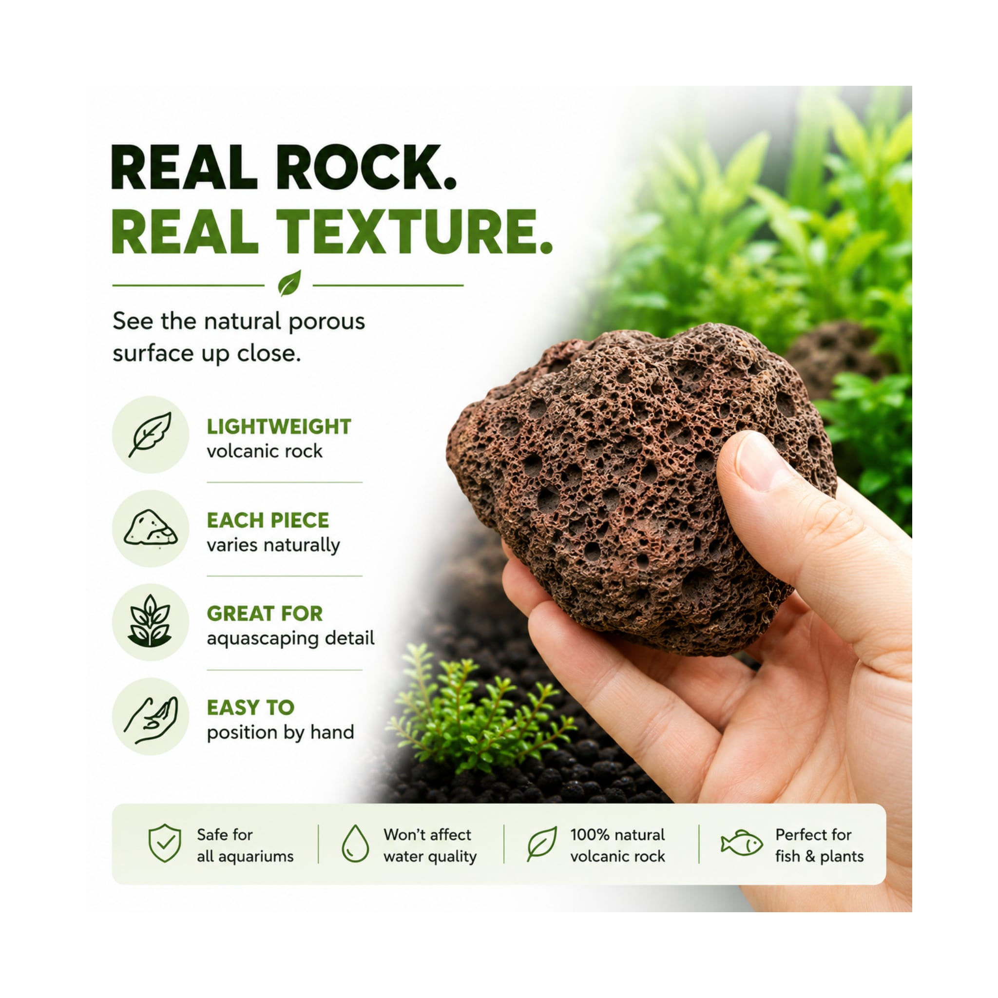 Red Lava Rock Aquarium Hardscape - 5kg