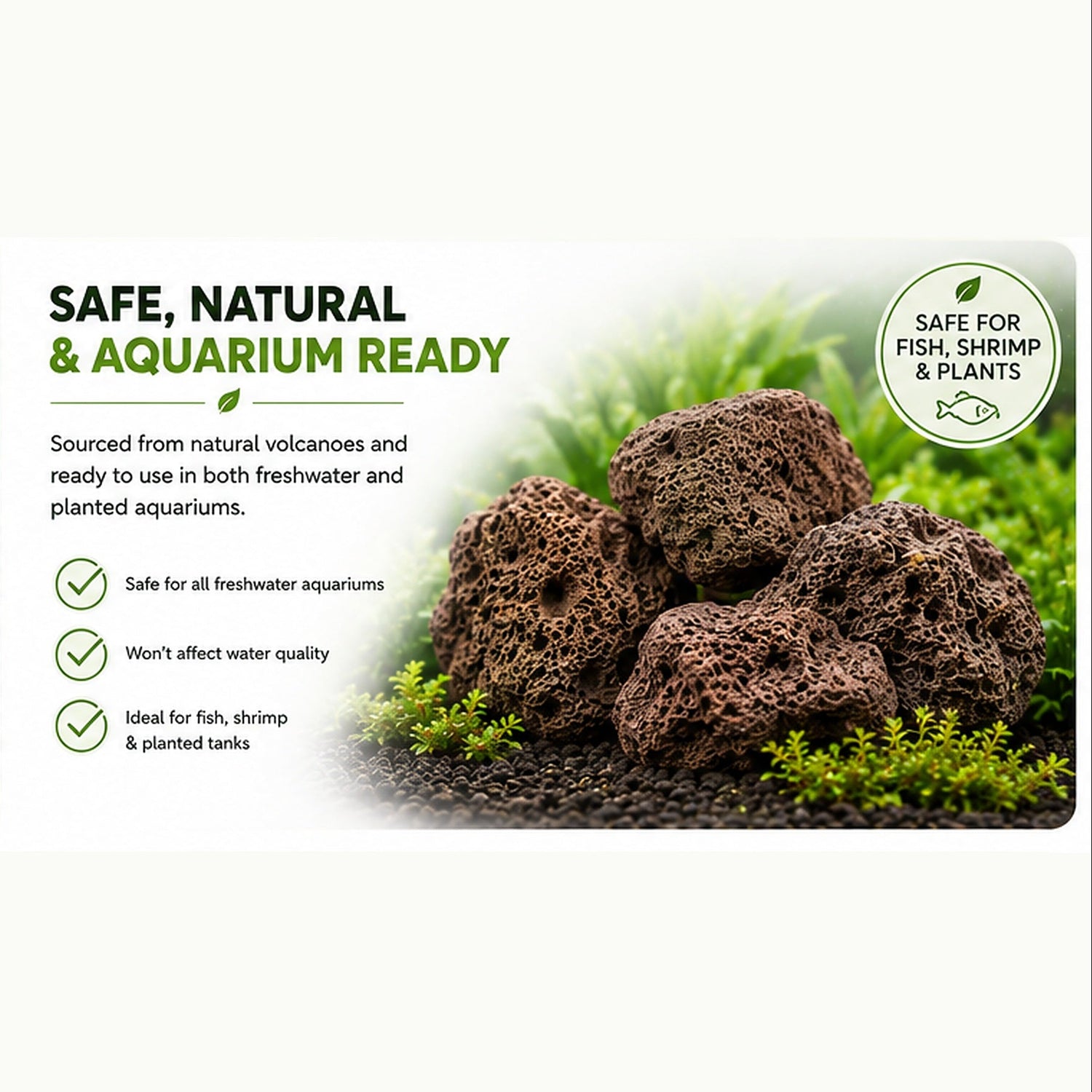 Red Lava Rock Aquarium Hardscape - 5kg