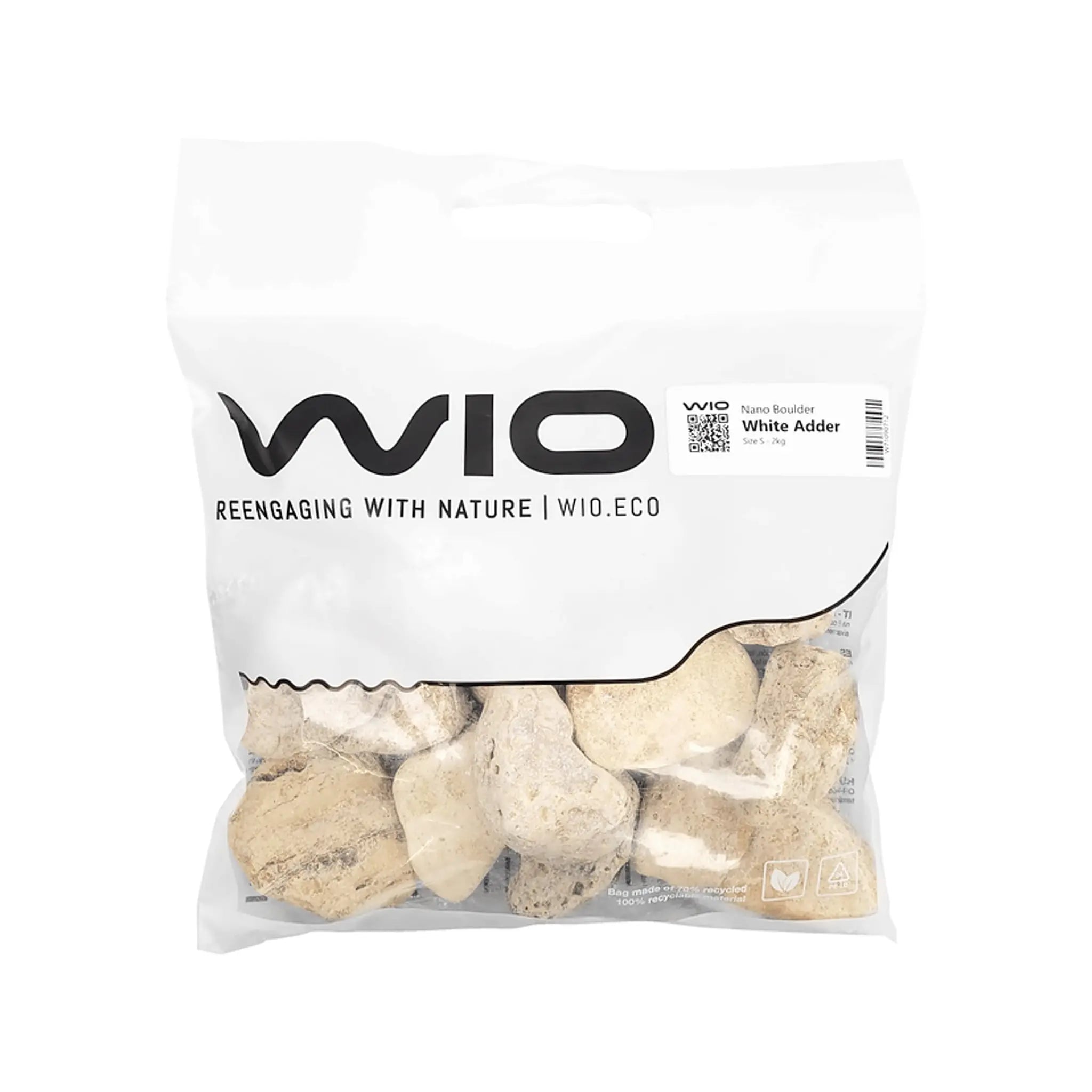 Wio White Adder Nano Boulder - 2kg - Aqua Essentials