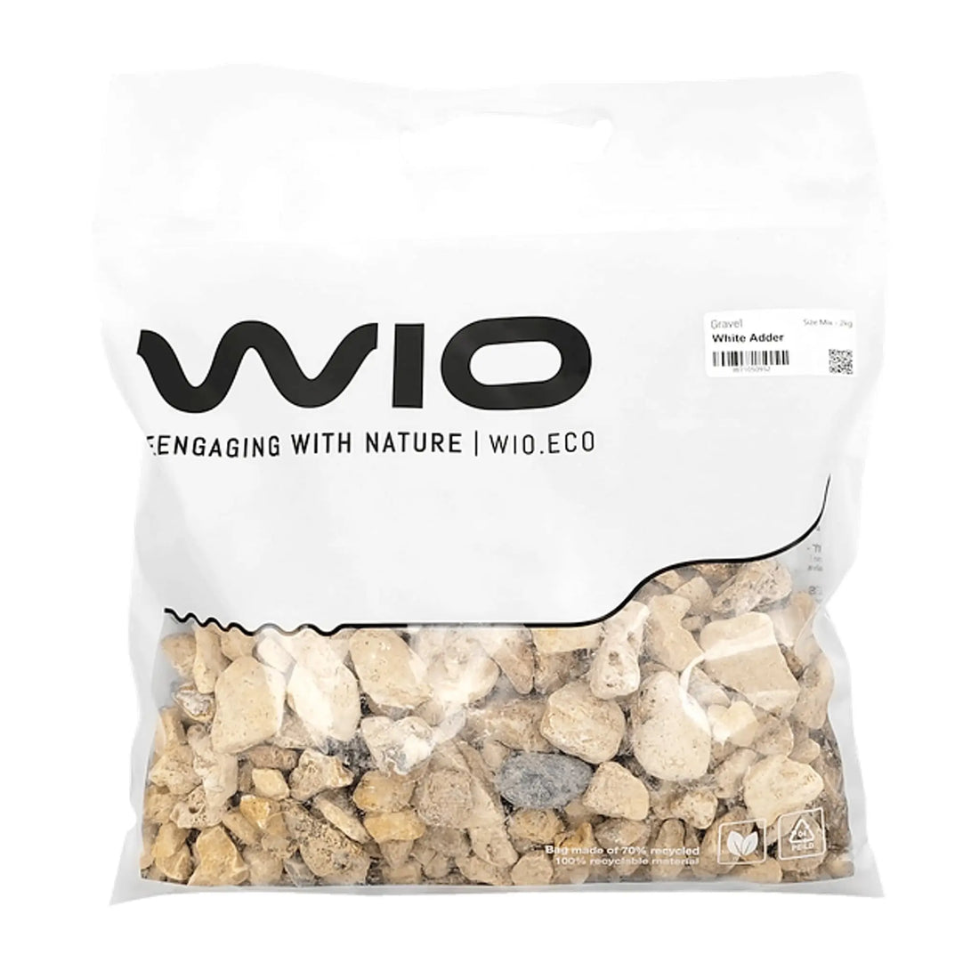Wio White Adder Gravel Mix - 2kg - Aqua Essentials