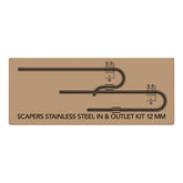 Scapers Stainless Steel Inlet Outlet Kit - Aqua Essentials