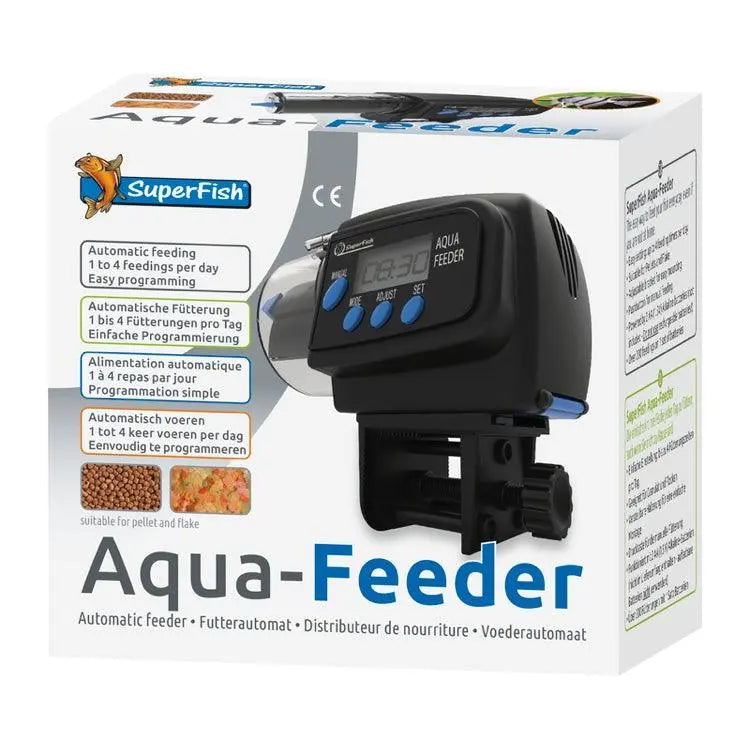 Superfish Aqua-Feeder Automatic Feeder - Black - Aqua Essentials
