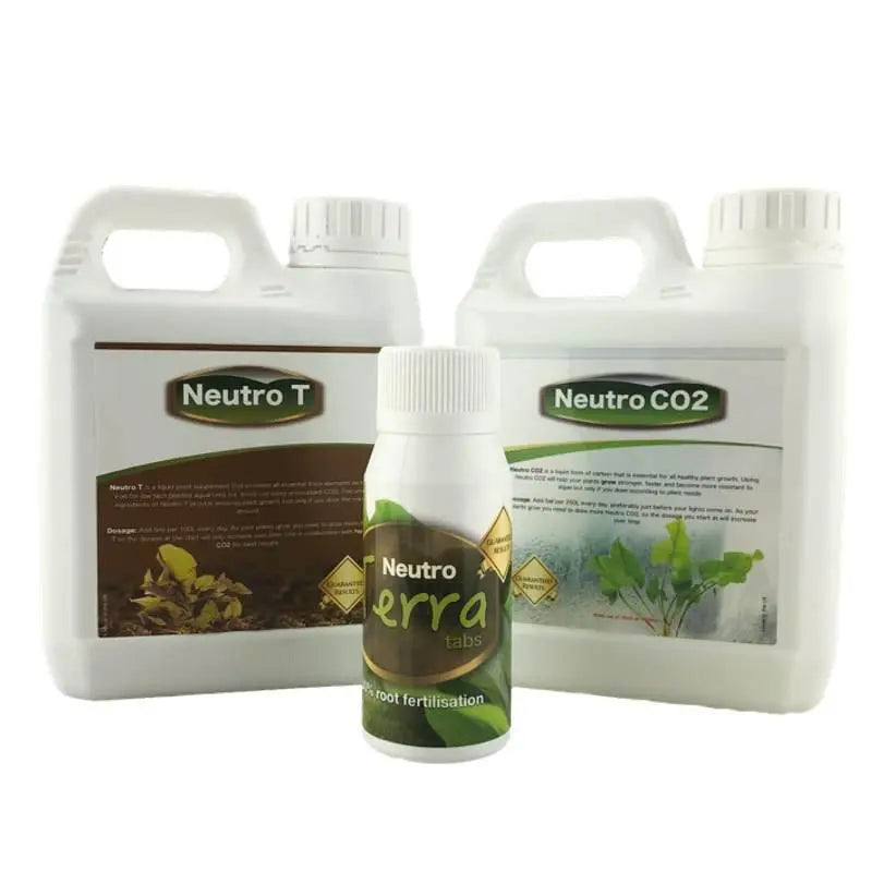 Neutro Technology Neutro Fertiliser Set - Low tech (Medium) with TerraTabs (x15) - Aqua