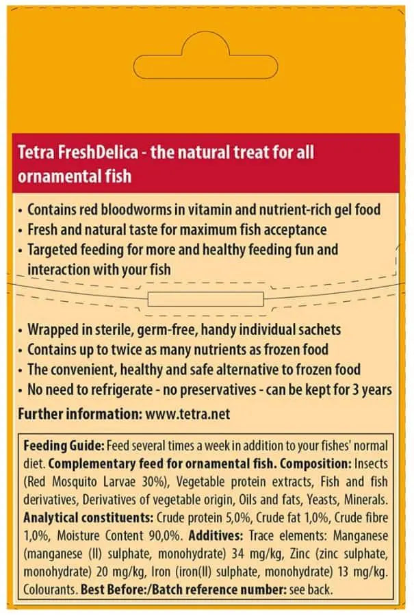 Tetra Fresh Delica Bloodworms - Aqua Essentials