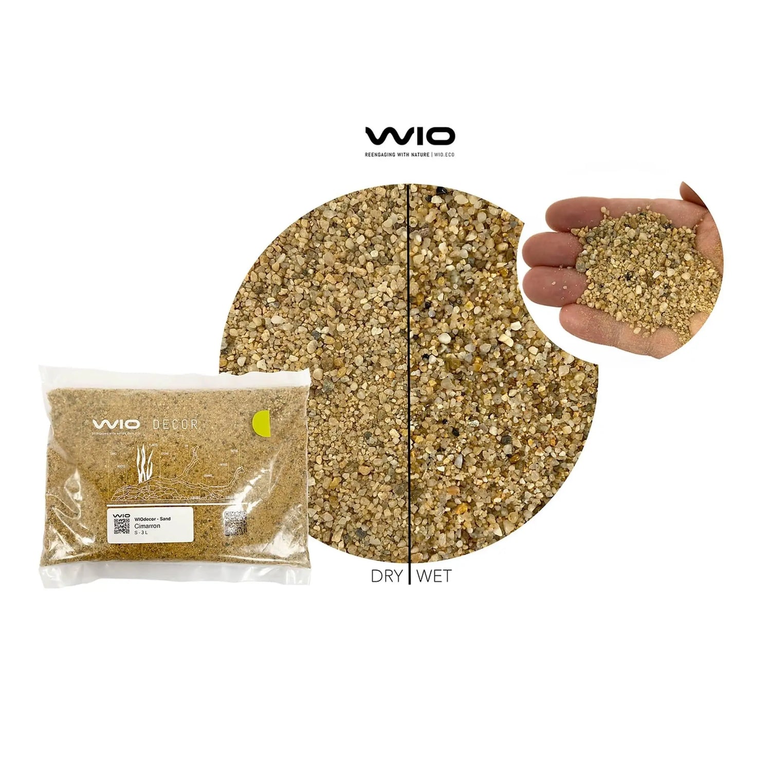 Wio Cimarron Riverbed Sand - 2kg - Aqua Essentials