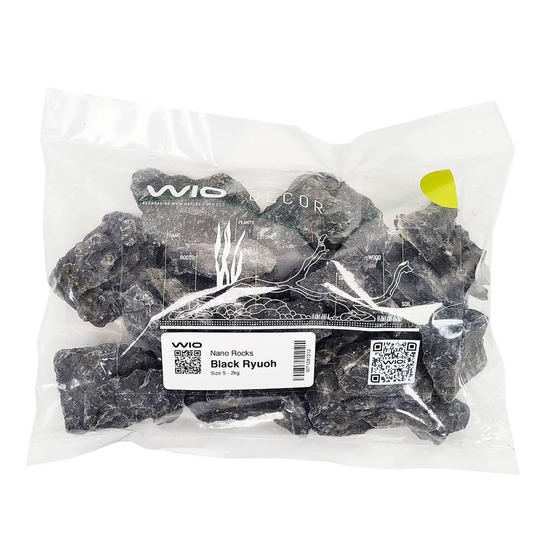 Wio Black Ryuoh Nano Rocks - 2kg - Aqua Essentials