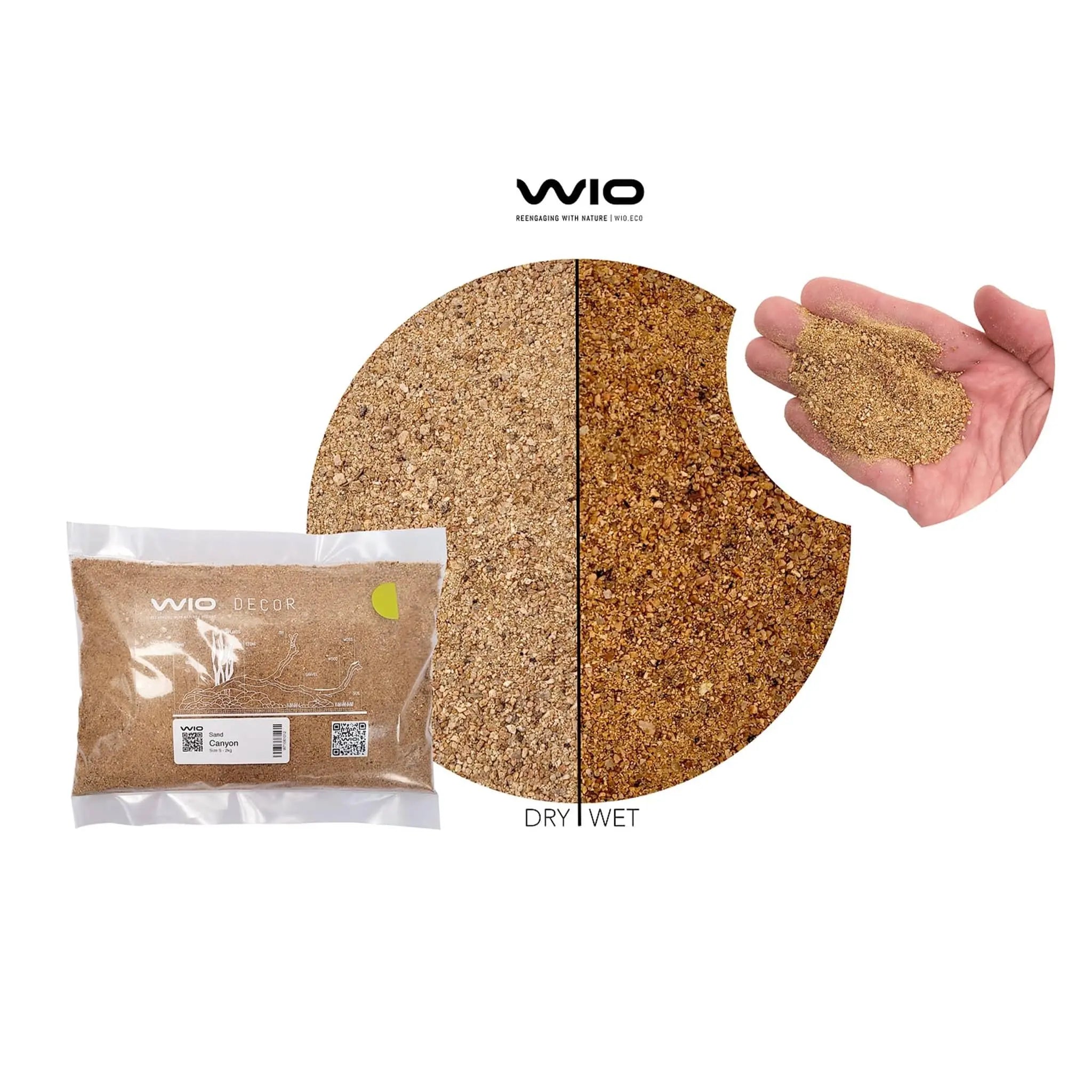 Wio Canyon Riverbed Sand - 2kg - Aqua Essentials