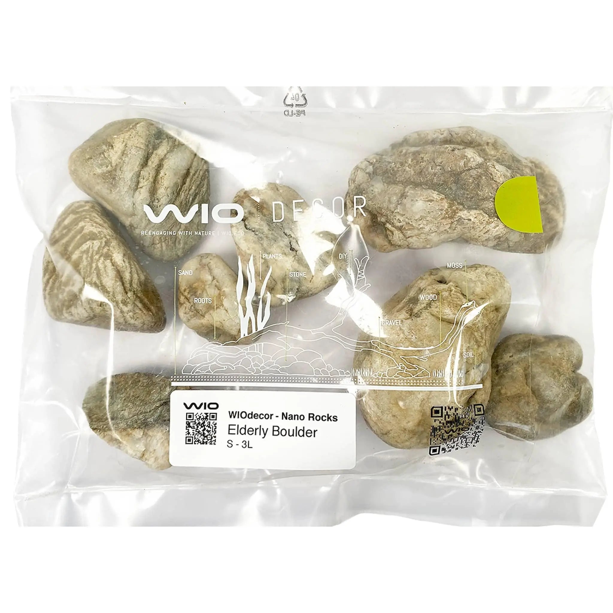 Wio Elderly Nano Boulders - 2kg - Aqua Essentials