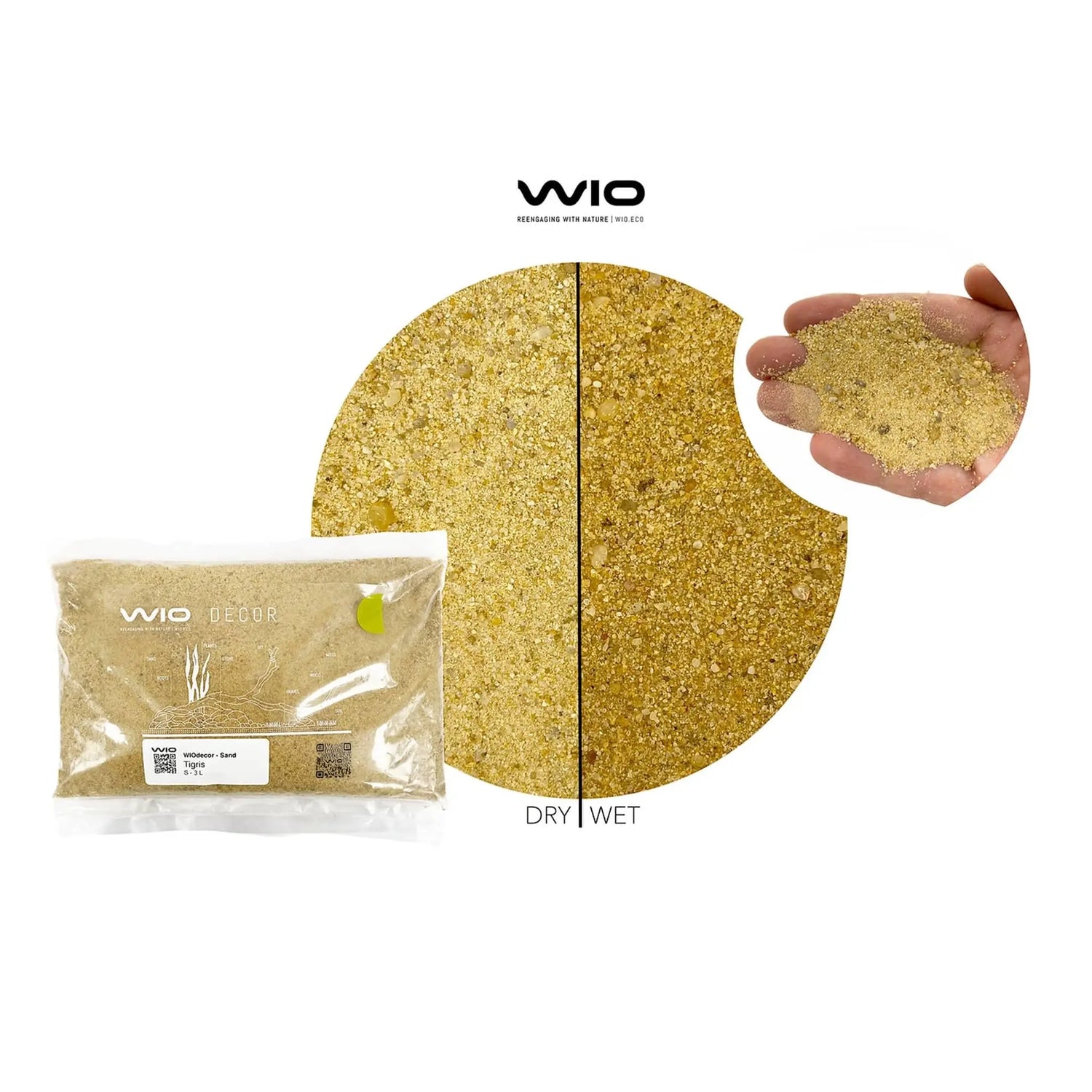 Wio Tigris Riverbed Sand - 2kg - Aqua Essentials